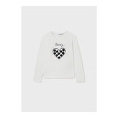 Mayoral Older Girls Off White Long Sleeve T- Shirt